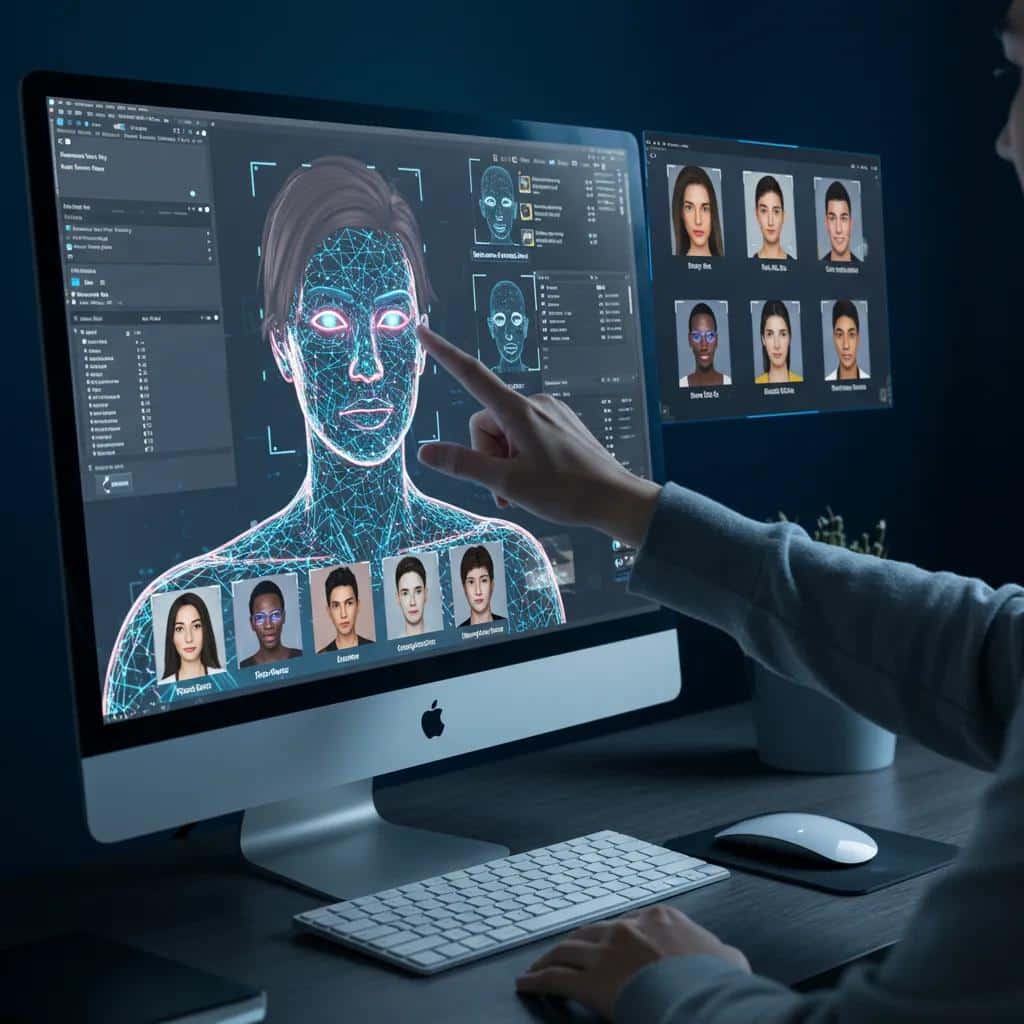 Detailed view of the AI avatar creation process within HeyGen, highlighting the advanced technology used in modern video marketing